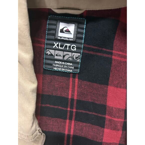 Flannel Lined Quicksilver Jacket XL Men - Picture 5 of 6